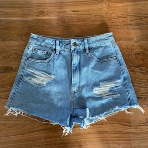 Billabong x The Salty Blonde High Rise Denim Shorts